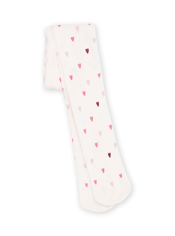 Collants aubergine à imprimé coeurs RYAMAGCOL / 23SI0175COL718