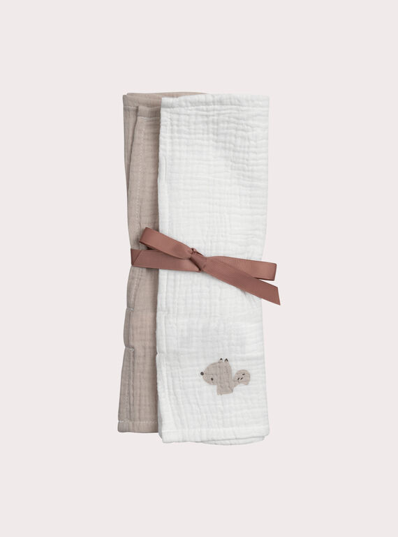 Lot de 2 langes naissance XOU2LAN / 25WF4261LAN810