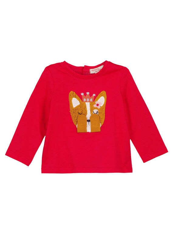 Tee Shirt Manches Longues Rouge GISANTEE2 / 19WG09C1TML050