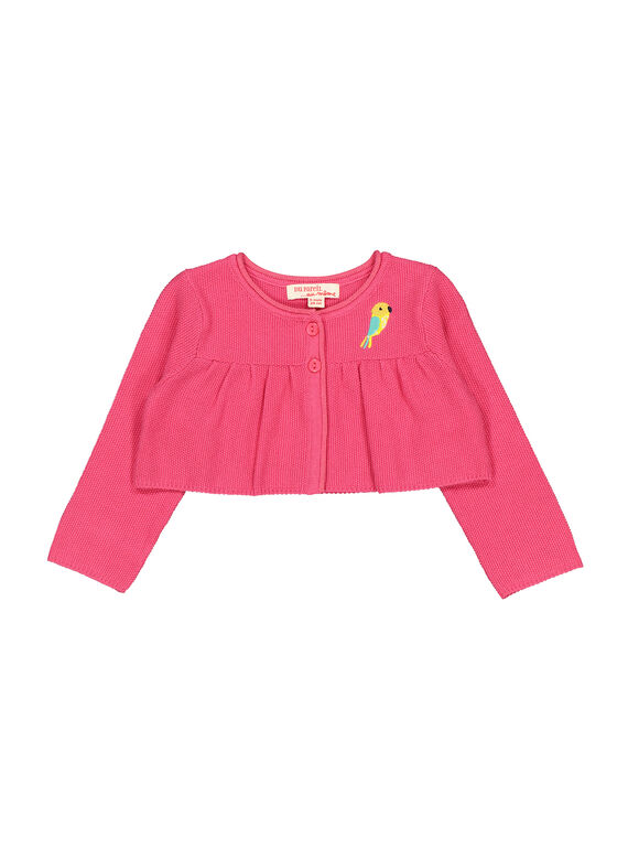 Gilet boléro en laine bébé fille FICACAR1 / 19SG09D1CAR302