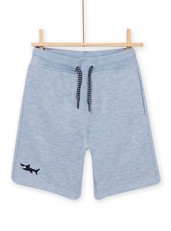 Bermuda bleu chiné enfant garçon NOJOBER3 / 22S902CBBER222