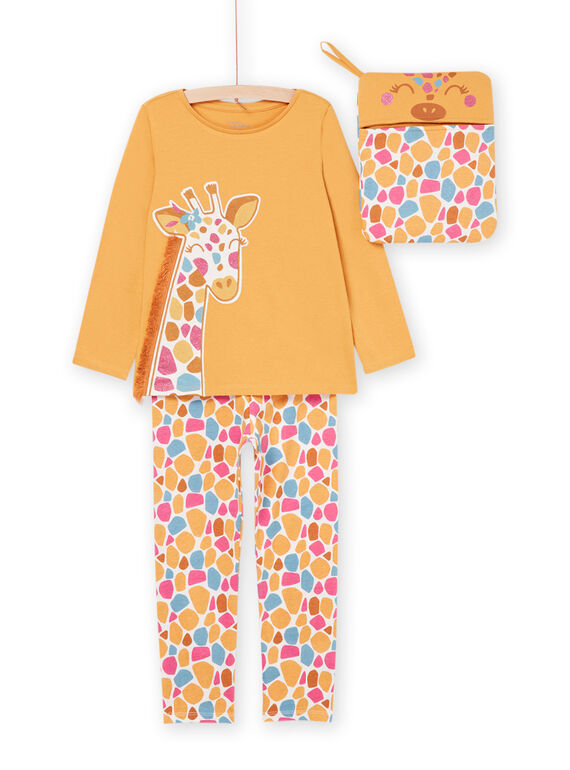 Pyjama long à motif girafe 3 pièces PEFAPYJGIR / 22WH1162PYGB107
