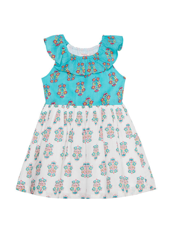Robe sans manche à i double imprimé fleurie JABOROB3 / 20S901H3ROB209
