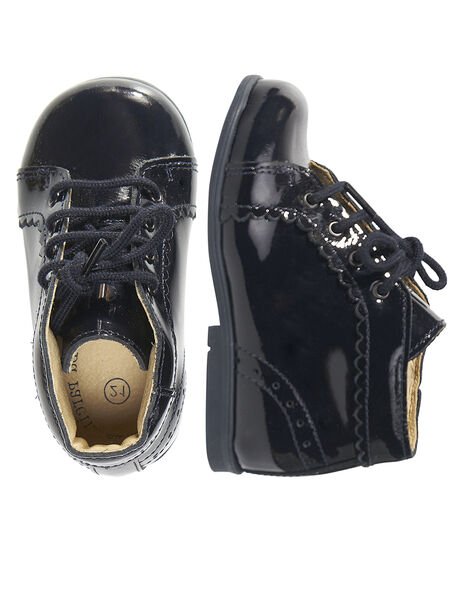 Bottillon Cuir Verni Marine Bebe Fille Catalogue Dpam Bebe Dpam