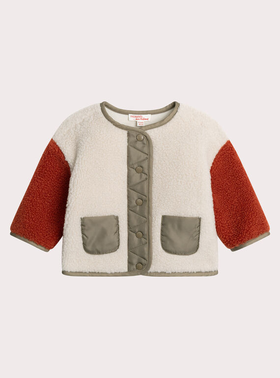 GIlet en sherpa pour bébé garçon XUJAGIL2 / 25WG10M1GILA002