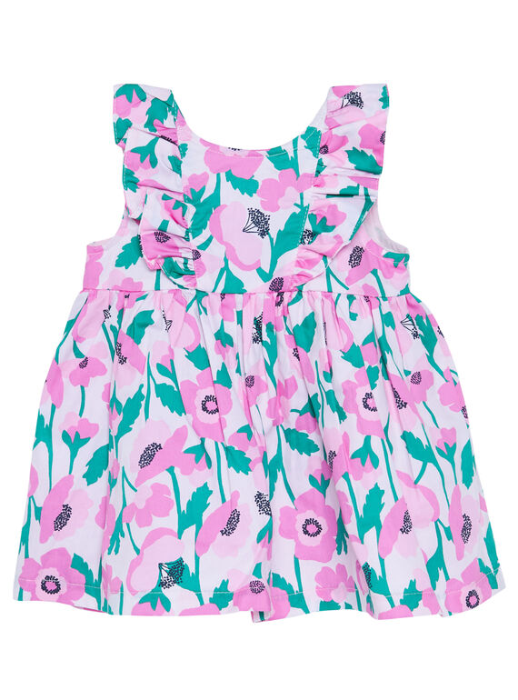 Robe imprimée bébé fille JIPOEROB2 / 20SG09G1ROB301