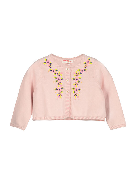 Gilet en coton bébé fille FIPOCAR2 / 19SG09C2CAR307