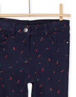Pantalon en toile à imprimé cerise PAJOPANT2 / 22W901B3PAN070