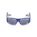 Lunettes de soleil bleues à motif requin