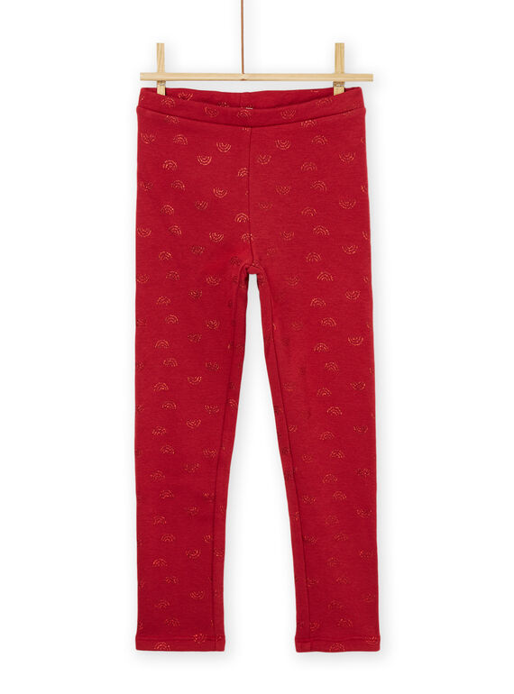 Legging à imprimé arc-en-ciel rouge PAJOLEG2 / 22W901C3PAN410