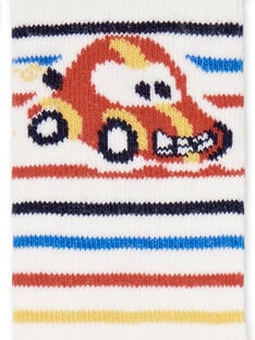 Chaussettes à rayures motifs voitures bébé garçon LYUHACHO1 / 21SI10X1SOQ001
