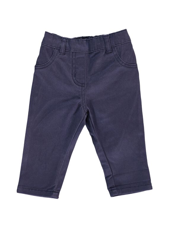 Pantalon en twill bébé fille CIJOPAN3A / 18SG09R3PAN705