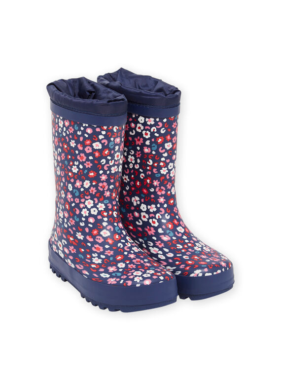 Bottes de pluie à imprimé fleuri PAPLUIBIRD / 22XK3512D0C070