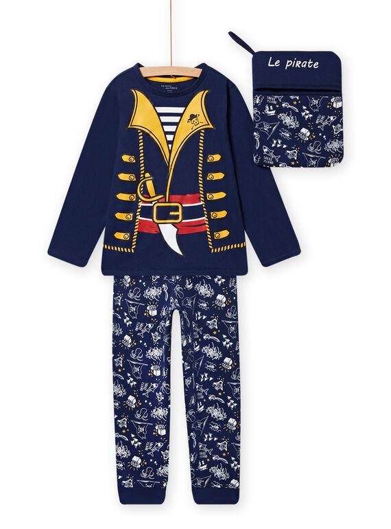Ensemble pyjama bleu nuit pirate enfant garçon NEGOPYJMAN2 / 22SH12F4PYG705