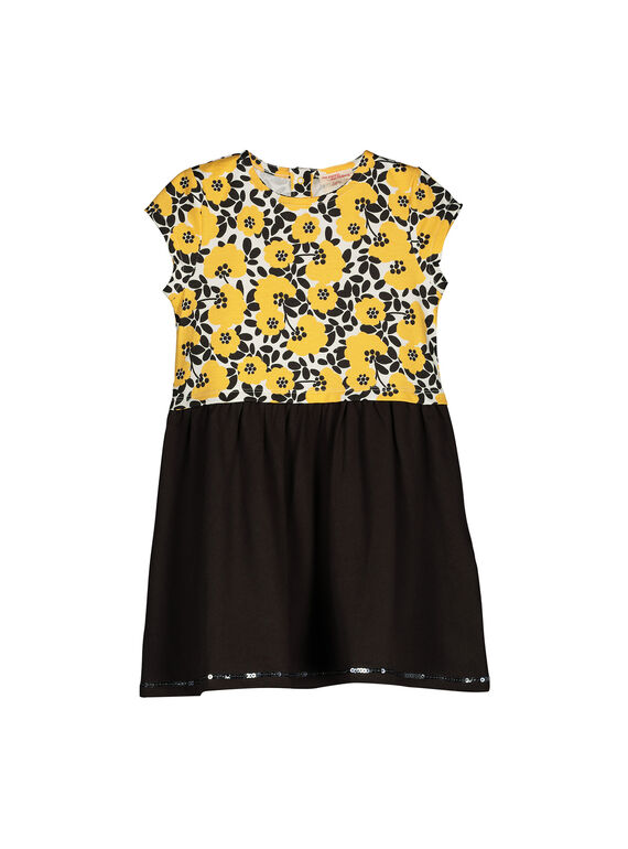 Robe manches courtes fille FALIROB3 / 19S90124ROB099