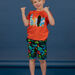 T-shirt orange à sequins réversibles enfant garçon