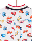 Chemise écrue imprimé voitures bébé garçon LUHACHEM / 21SG10X1CHM001