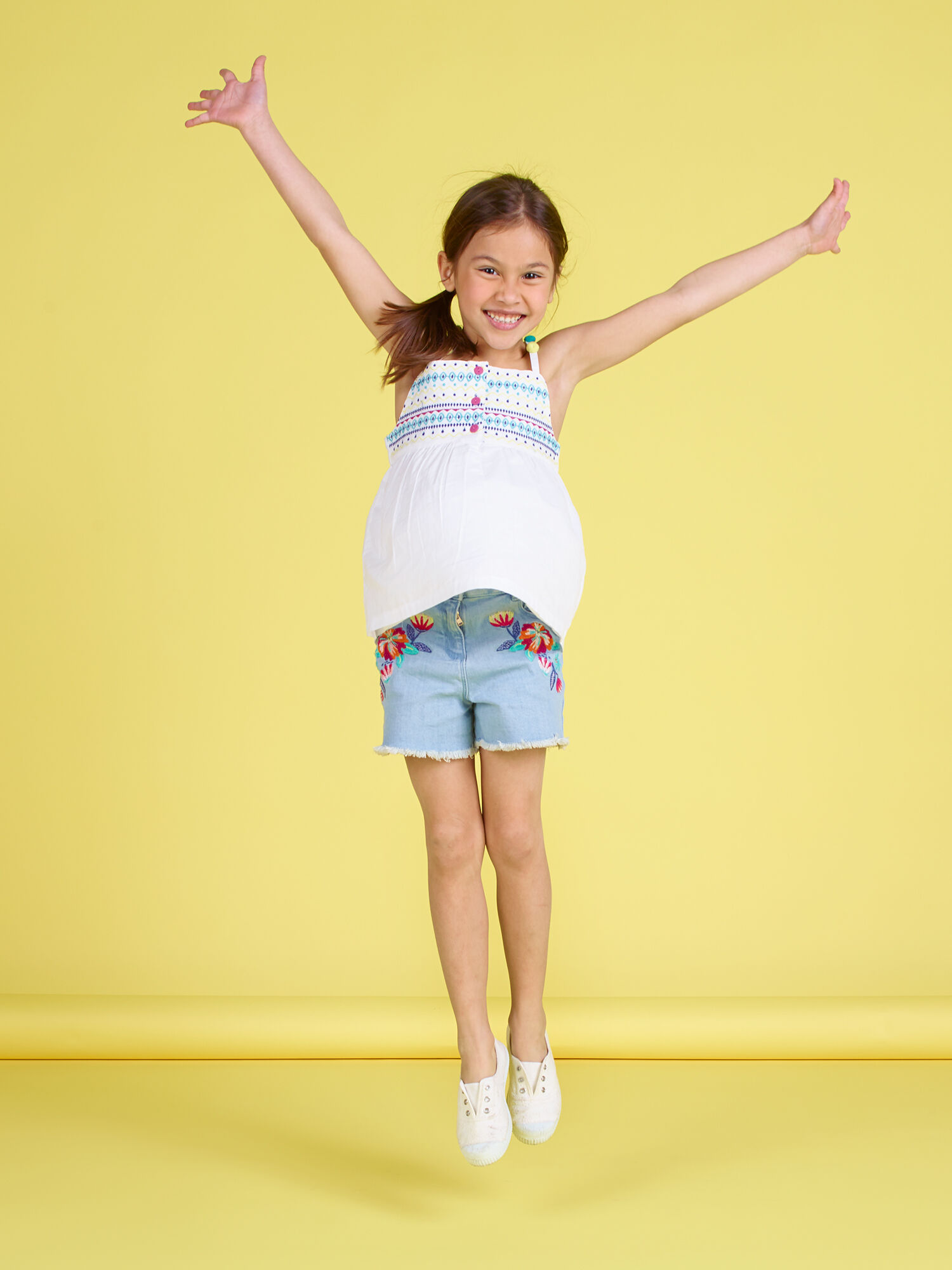 Short en sales jean enfant fille