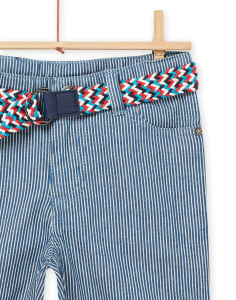 Bermuda denim clair à rayures enfant garçon NOFICBER1 / 22S902U2BERP272