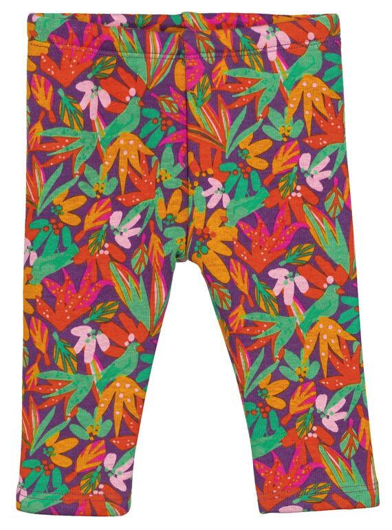 Leggins imprimé tout doux à l'interieur layette fille GIVIOPAN / 19WG09R1PAN708