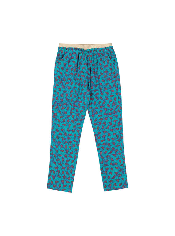 Pantalon fluide imprimé fille FACAPANT / 19S901D1PAN099