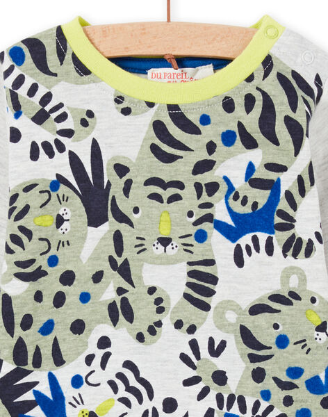 T-shirt manches longues imprimé tigres bébé garçon MUKATEE1 / 21WG10I2TML006