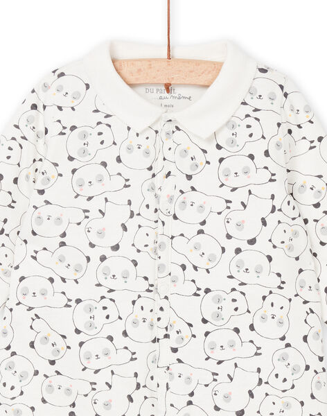 Grenouillière à imprimé panda POU1GRE3 / 22WF0481GRE001