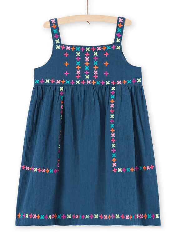 Robe brodée à fines bretelles LABONROB2 / 21S901W2ROB716