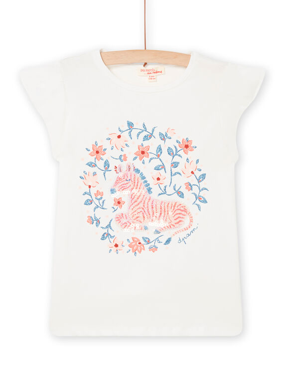 Tee Shirt Manches Courtes Ecru NASANTI4 / 22S901S2TMC001