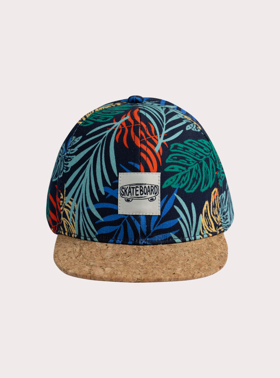 Casquette marine imprimé jungle pour garçon WYOJOCAP3 / 25SI02G2CHA705