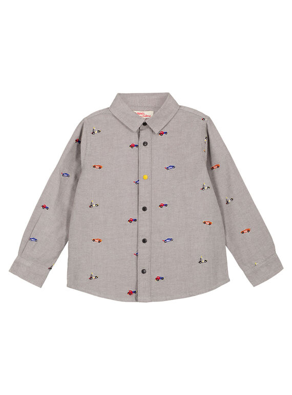 Chemise brodée Grise GOSANCHEM / 19W902C1CHM940