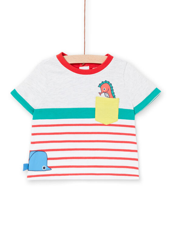 Tee Shirt Manches Courtes Gris LUVITI2 / 21SG10U2TMCJ920
