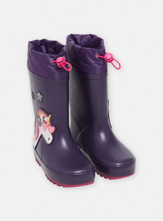 Bottes de pluie violettes SAPLUICORN / 23XK3511D0C708