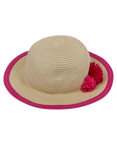 Chapeau Enfant Fille En Paille Avec Fleurs Spring Days Dpam