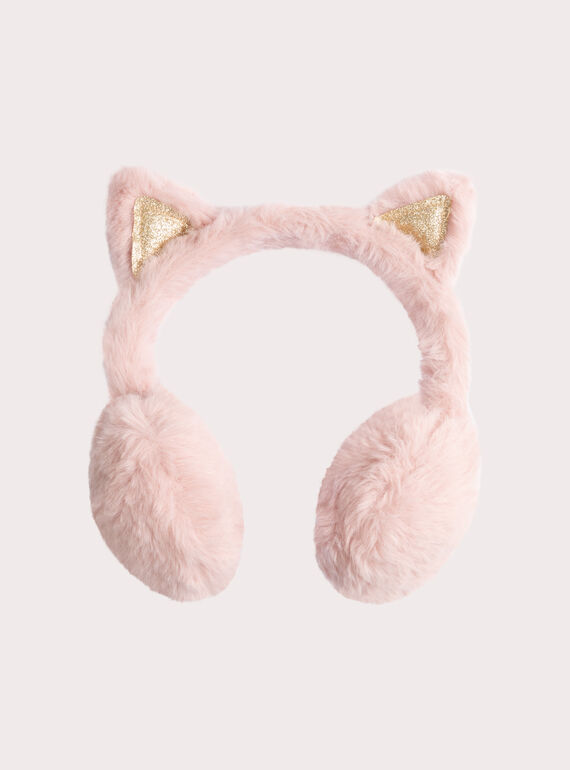 Cache-oreilles rose pour fille  VYAJOHEAR1 / 24WI01M1CAO303