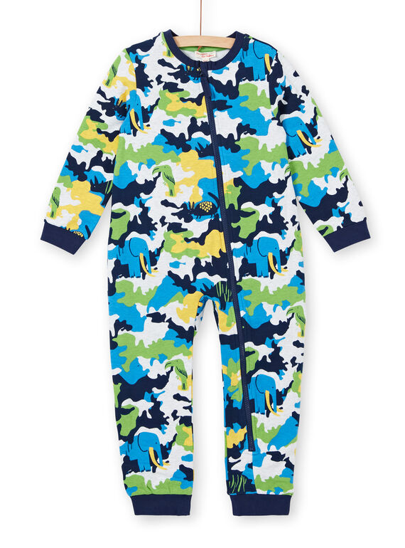 Supyjama enfant garçon en molleton gratté imprimé camouflage LEGOCOMBI / 21SH1211D4FJ920