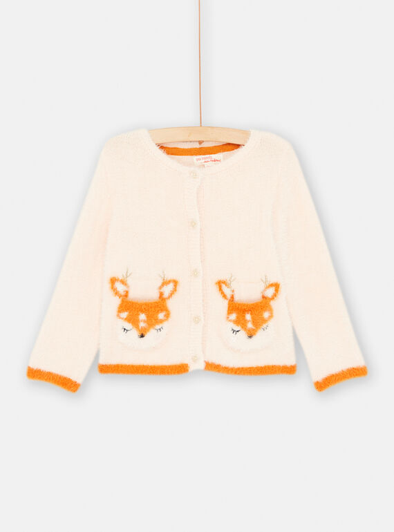Cardigan manches longues pour bébé fille SIKHOCAR2 / 23WG09Q2CAR318