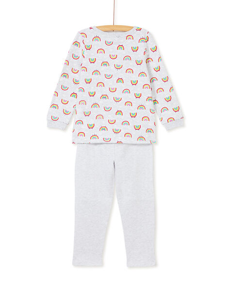 Pyjama Enfant Fille Imprime Arc En Ciel Promotions Enfant Dpam