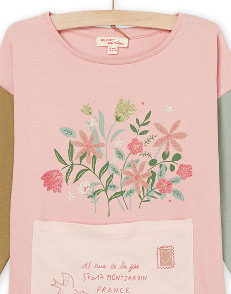 T-shirt à manches longues à animation bouquet de fleurs PARHUTEE4 / 22W901Q5TML303