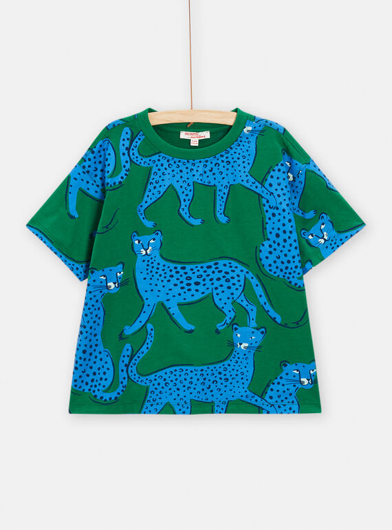 Tee Shirt Manches Courtes Vert TOJOTIAOP1 / 24S902B4TMCG623