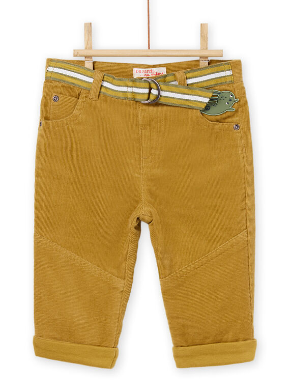 Pantalon pécan en velours côtelé avec ceinture PURHUPAN2 / 22WG10Q1PANI821
