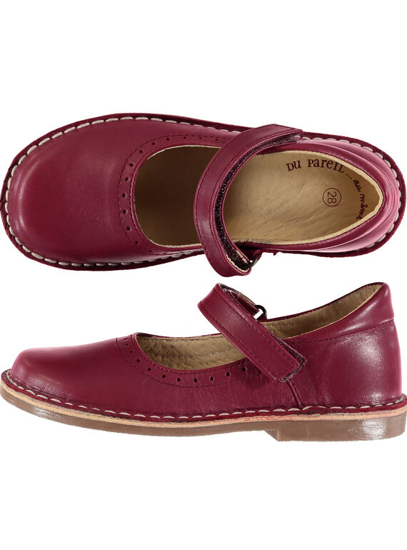 Babies cuir lie de vin  enfant fille GFBABPERFL / 19WK35E1D13719