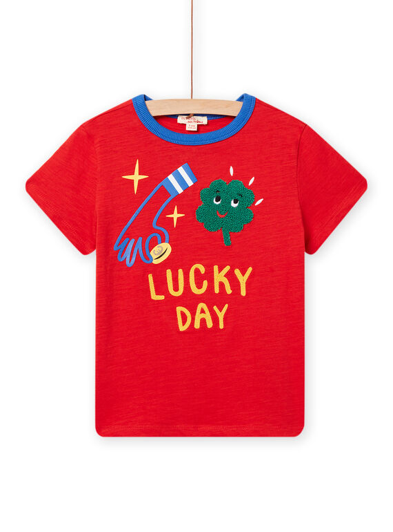 Tee Shirt Manches Courtes Rouge NOLUTI4 / 22S902P3TMCF527