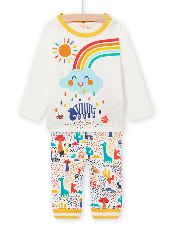 Ensemble T-shirt et pantalon à imprimé animaux coloré bébé garçon NULUENS / 22SG10P1ENS001