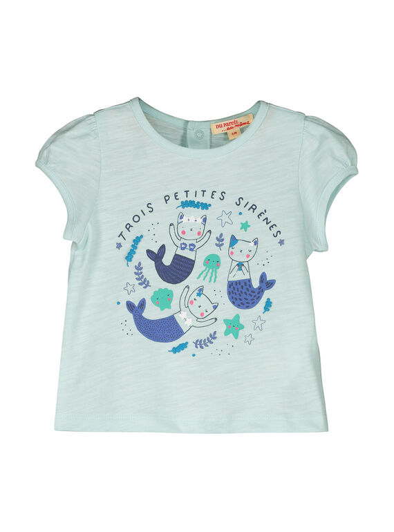Tee-shirt manches courtes bébé fille FINETI / 19SG09B1TMCC216