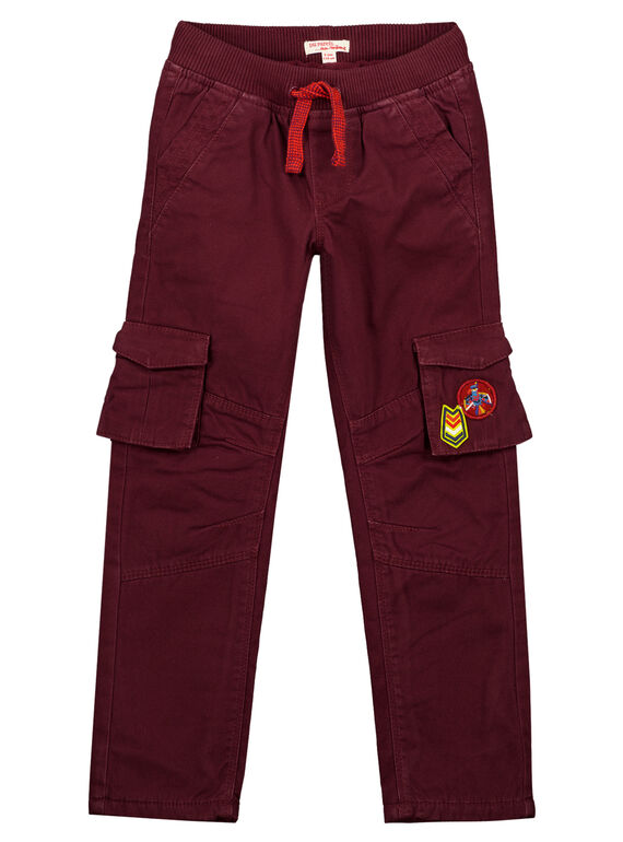 Pantalon cargo Doublé polaire Bordeaux GOVIOPAN1 / 19W902R1PAN711