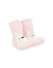 Chaussons chaussettes à motif lapin et semelle flexible PICHO7ROSE / 22XK3742D08030