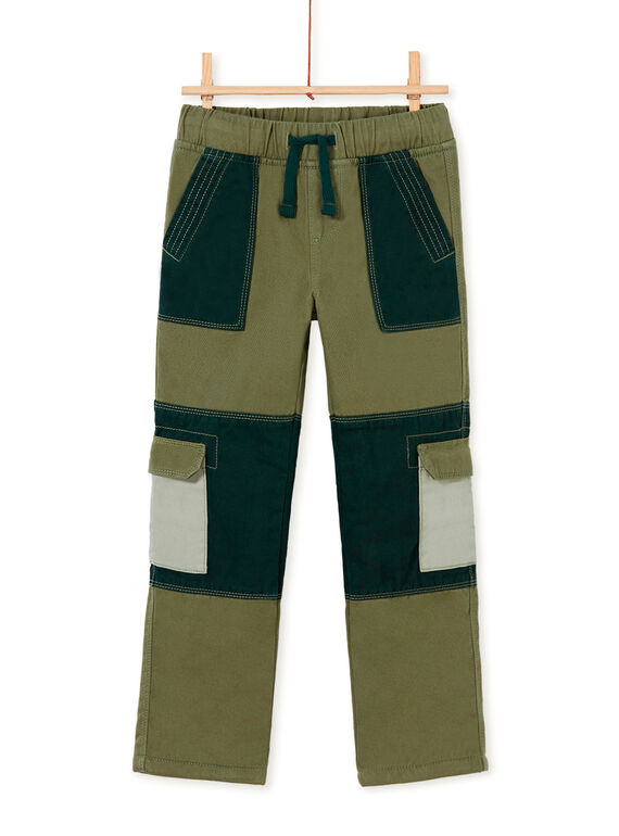 Pantalon cargo style patchwork garcon KOBOPAN / 20W902N1PANG607