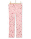 Pantalon en toile à imprimé rose PAJOPANT1 / 22W901B2PAND319