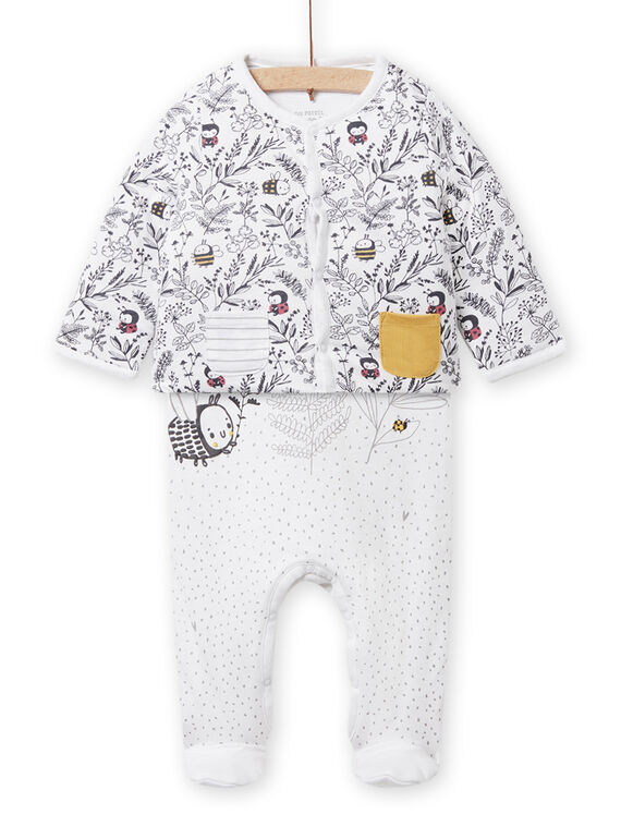Ensemble veste et combinaison abeille et coccinelle naissance mixte NOU1ENS3 / 22SF0542ENS000